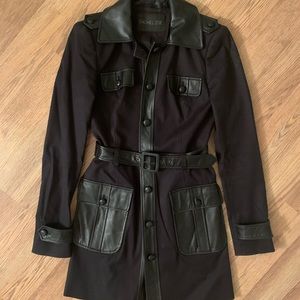 Rachel Zoe Leather Trench Coat